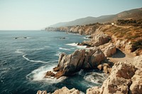 Sea promontory outdoors nature. AI generated Image by rawpixel.