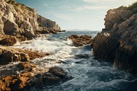 Sea landscape outdoors nature. AI generated Image by rawpixel.