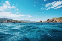 Sea sky landscape outdoors. AI generated Image by rawpixel.