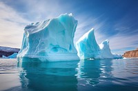 Iceberg mountain outdoors glacier. 