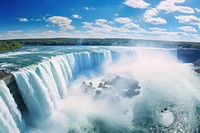 Sky waterfall outdoors nature. AI generated Image by rawpixel.