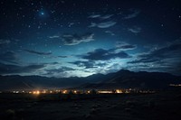 Night sky architecture landscape. 