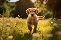 Animal puppy outdoors mammal. 