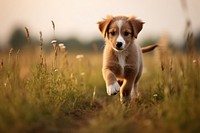 Animal puppy outdoors mammal. 