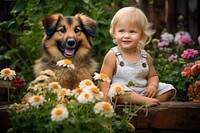 Flower portrait outdoors sitting. 