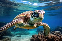 Sea underwater outdoors reptile. 