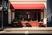 Cafe restaurant furniture street. AI generated Image by rawpixel.