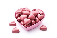 Heart confectionery chocolate candy. 