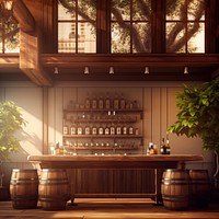 Lighting plant wine wood. AI generated Image by rawpixel.
