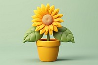 Sunflower petal plant anthropomorphic. AI generated Image by rawpixel.