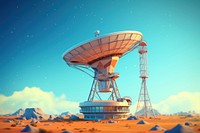 Antenna space radar architecture. AI generated Image by rawpixel.