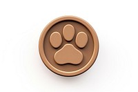 Circle brown coin dog. AI generated Image by rawpixel.