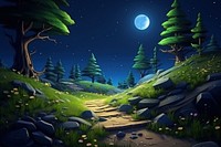Night astronomy landscape outdoors. AI generated Image by rawpixel.