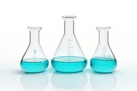 Glass white background biotechnology biochemistry. 