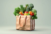 Food bag vegetable plant. AI generated Image by rawpixel.