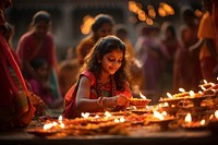 Celebration tradition festival diwali. AI generated Image by rawpixel.