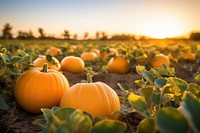 Pumpkin vegetable outdoors autumn. AI generated Image by rawpixel.
