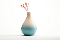 Vase white background simplicity flowerpot. 