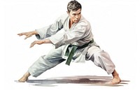 Sports karate adult judo. AI generated Image by rawpixel.