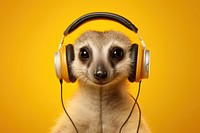 Headphones wildlife meerkat headset. 