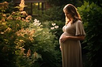 Photography pregnant standing portrait. 