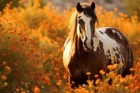 Animal horse sunlight mammal. AI generated Image by rawpixel.