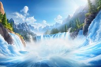 Rafting excitement recreation adventure. AI generated Image by rawpixel.