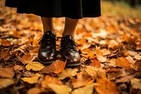 Autumn leaf shoe footwear. AI generated Image by rawpixel.