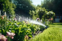 Sprinkler garden plant outdoors. 