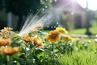 Sprinkler garden outdoors watering. 