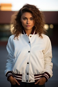 Jacket portrait adult white. 