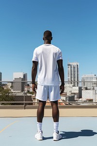 Basketball standing footwear outdoors. AI generated Image by rawpixel.