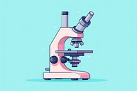 Microscope science cartoon biotechnology.