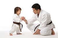 Karate toddler sports adult. AI generated Image by rawpixel.