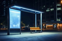 Architecture building outdoors night. AI generated Image by rawpixel.