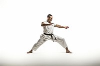 Sports karate adult white background. AI generated Image by rawpixel.