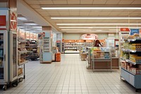 Supermarket architecture refrigerator consumerism. 