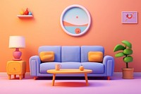 Room architecture furniture art. AI generated Image by rawpixel.