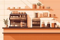 Kitchen shelf cup coffeemaker. AI generated Image by rawpixel.