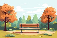 Bench park furniture outdoors. AI generated Image by rawpixel.