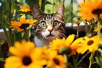 Flower nature petal sunflower. 