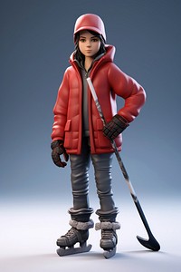 Figurine sports hockey coat. AI generated Image by rawpixel.