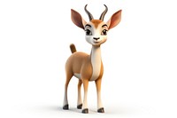 Antelope cartoon mammal animal. AI generated Image by rawpixel.