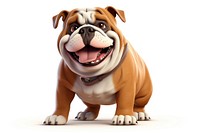 Bulldog cartoon mammal animal. 