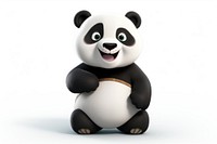 Cartoon mammal panda bear. AI generated Image by rawpixel.