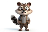 Cartoon raccoon cute toy. AI generated Image by rawpixel.