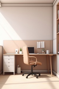Office furniture computer chair. AI generated Image by rawpixel.
