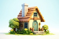 Cartoon architecture building outdoors. AI generated Image by rawpixel.