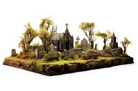 Cemetery outdoors cross white background. AI generated Image by rawpixel.