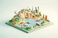 Travel city map architecture. AI generated Image by rawpixel.